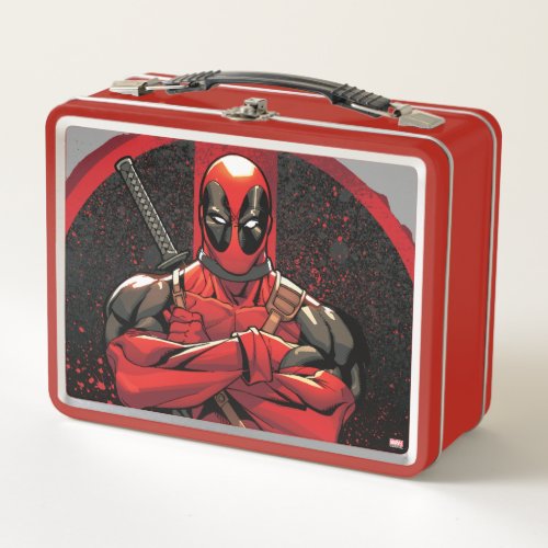 Deadpool in Paint Splatter Logo Adult Lunchbox