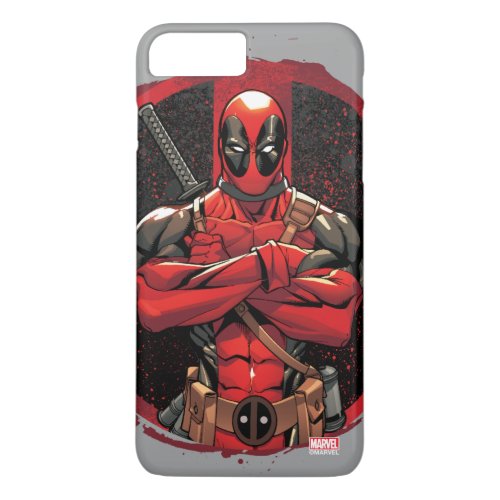 Deadpool in Paint Splatter Logo iPhone 8 Plus7 Plus Case