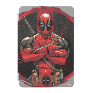 Deadpool in Paint Splatter Logo iPad Mini Cover