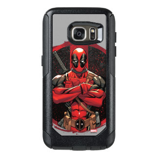 Deadpool in Paint Splatter Logo OtterBox Samsung Galaxy S7 Case