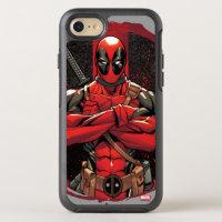 Deadpool in Paint Splatter Logo OtterBox Symmetry iPhone 8/7 Case