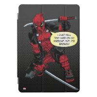Deadpool Kneeling With Swords