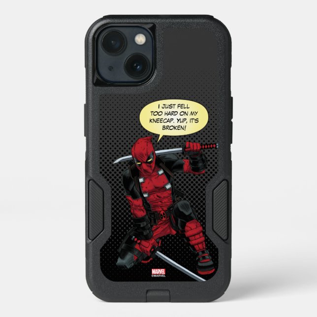 Deadpool Kneeling With Swords Otterbox iPhone Case (Back)