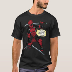 Deadpool Kneeling With Swords T-Shirt