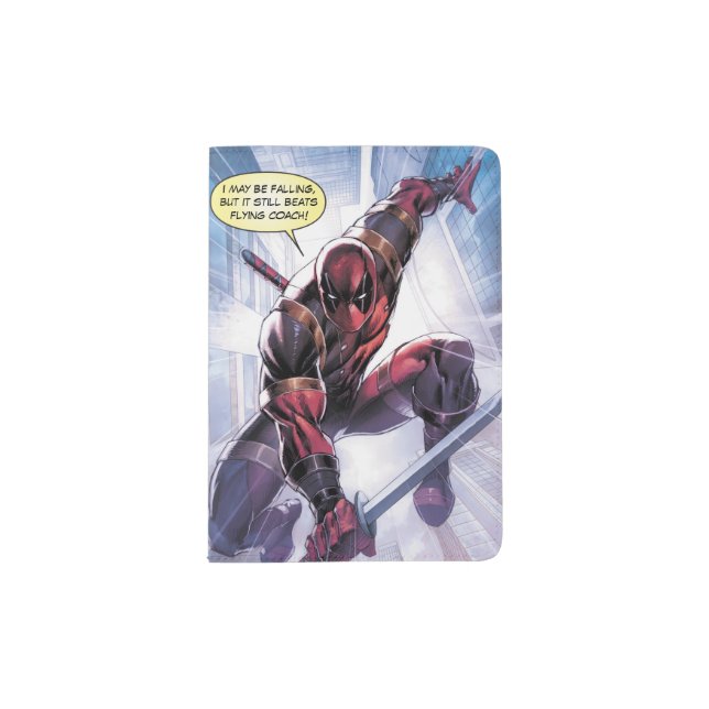Deadpool Leap Down Passport Holder (Front)