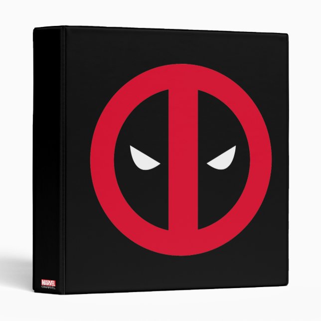 Deadpool Logo 3 Ring Binder (Front/Spine)