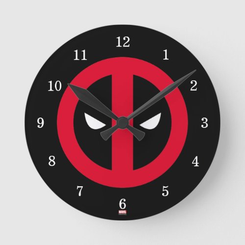 Deadpool Logo Round Clock