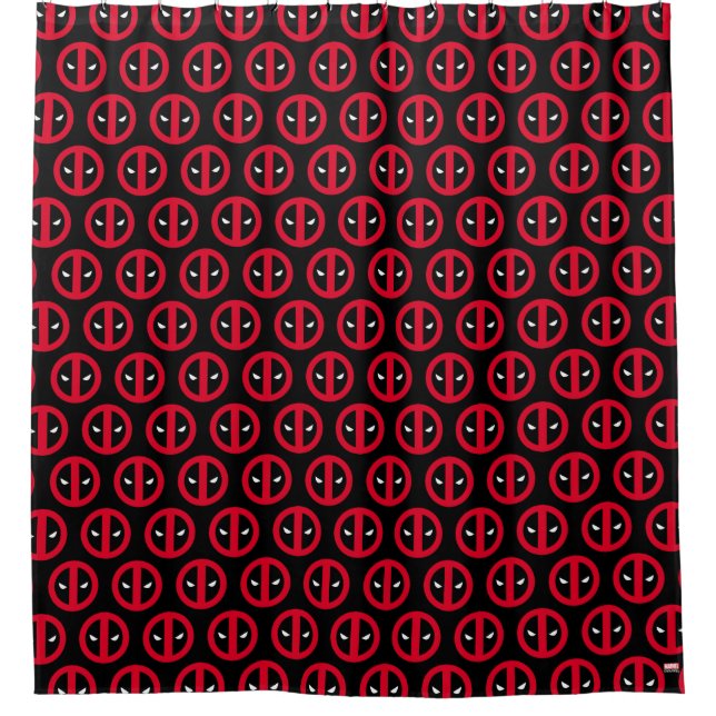 Deadpool Logo Shower Curtain (Front)