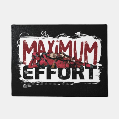 Deadpool Maxiumum Effort Doormat