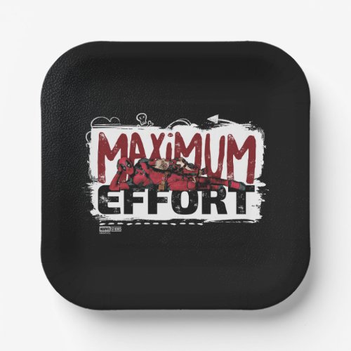 Deadpool Maxiumum Effort Paper Plates