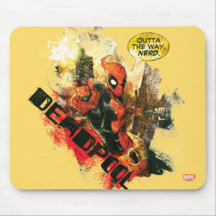 Deadpool Outta The Way Nerd Mouse Pad