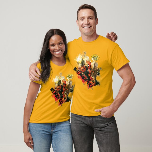 Deadpool Outta The Way Nerd T-Shirt (Unisex)
