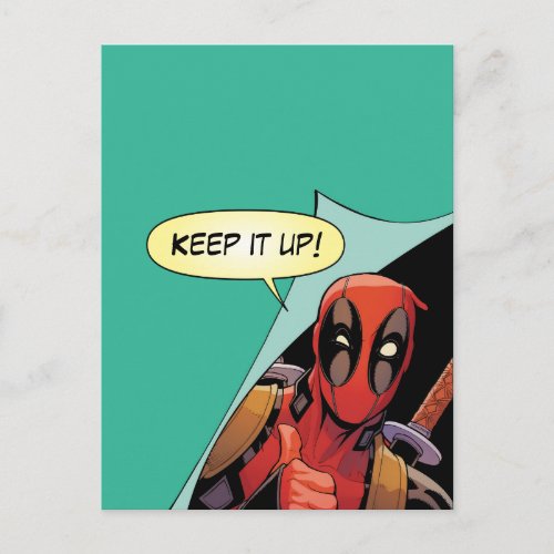 Deadpool Page Turner Postcard