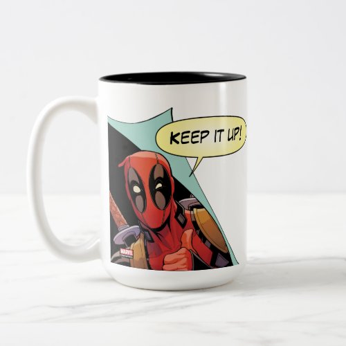 Deadpool Page Turner Two_Tone Coffee Mug