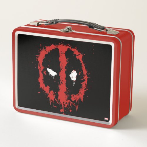 Deadpool Paint Splatter Logo Adult Lunchbox