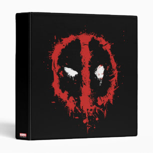 Deadpool Paint Splatter Logo Binder
