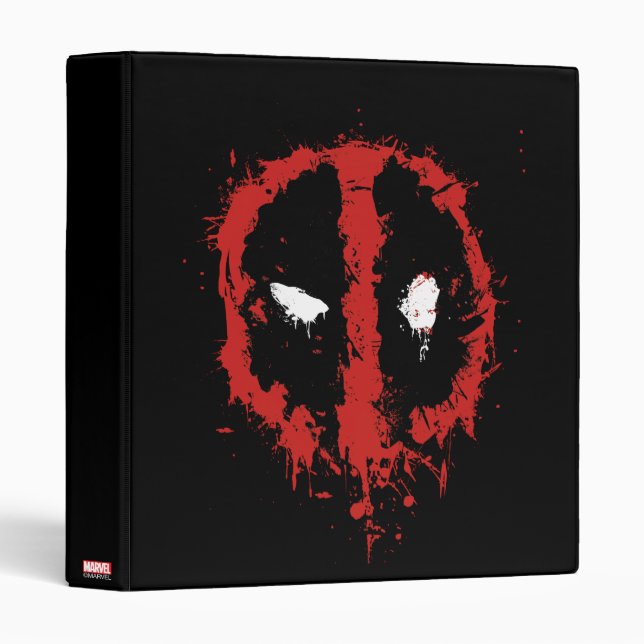Deadpool Paint Splatter Logo Binder (Front/Spine)