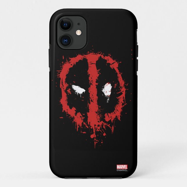 Deadpool Paint Splatter Logo Case-Mate iPhone Case (Back)