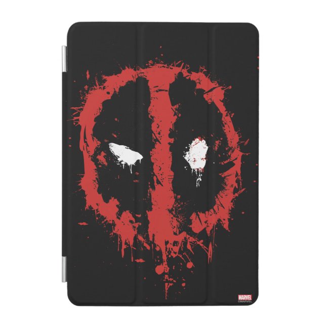 Deadpool Paint Splatter Logo iPad Mini Cover (Front)