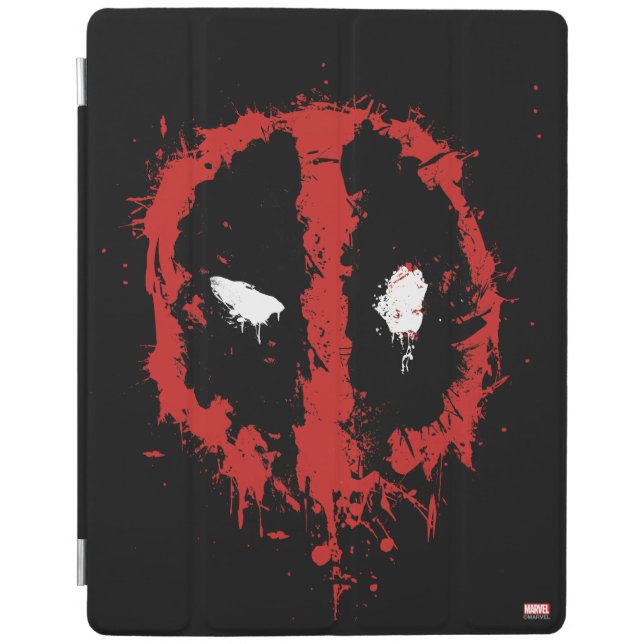 Deadpool Paint Splatter Logo iPad Smart Cover (Front)