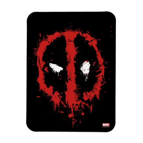 Deadpool Paint Splatter Logo Magnet