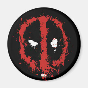 Deadpool Paint Splatter Logo Magnet