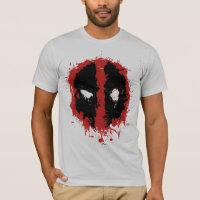 Deadpool Paint Splatter Logo T-Shirt