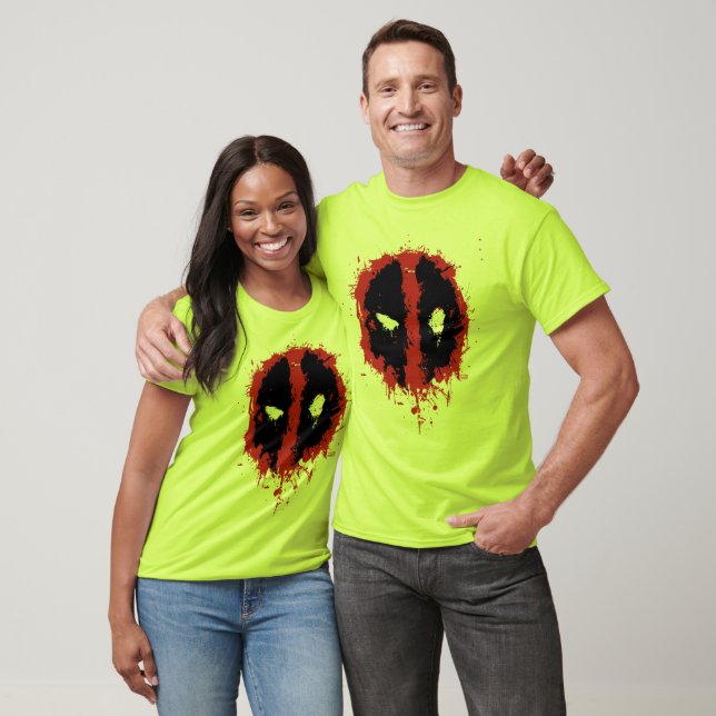 Deadpool Paint Splatter Logo T-Shirt (Unisex)
