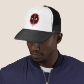 Deadpool Paint Splatter Logo Trucker Hat (In Situ)