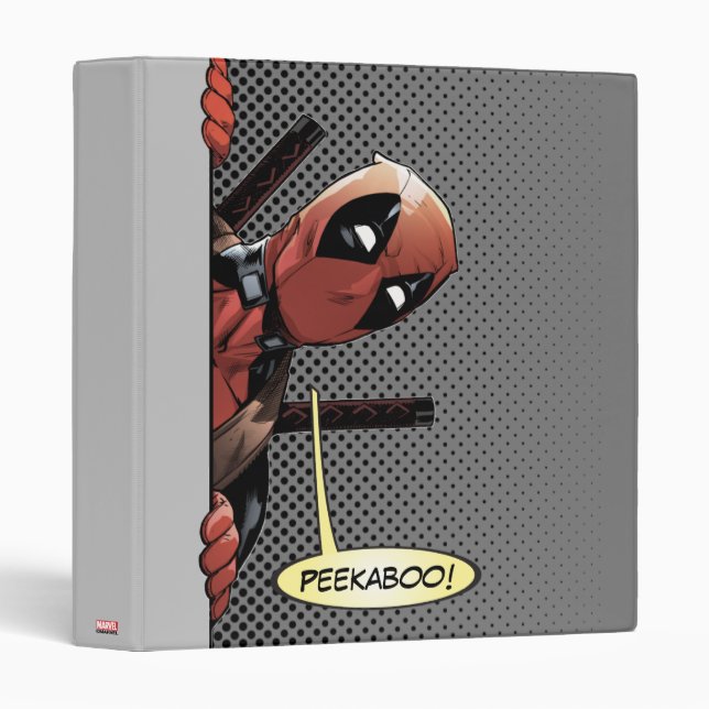 Deadpool Peekaboo 3 Ring Binder (Front/Spine)