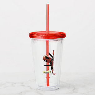 Deadpool Peekaboo Acrylic Tumbler