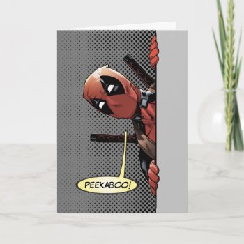 Deadpool Peekaboo Card by deadpool at Zazzle