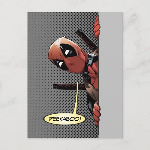 Deadpool Peekaboo Postcard
