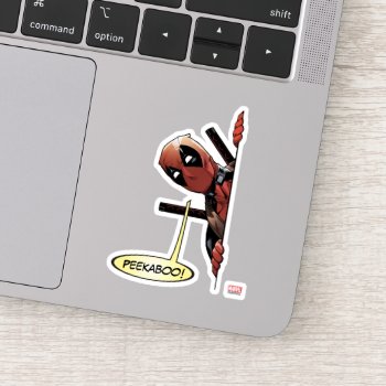 Deadpool Peekaboo Sticker by deadpool at Zazzle