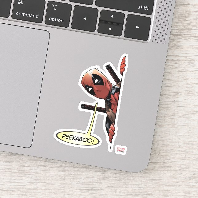 Deadpool Peekaboo Sticker (Detail)