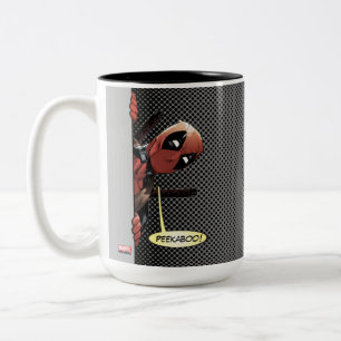 Deadpool Peekaboo Two-Tone Coffee Mug