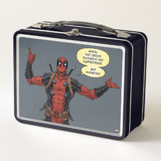 Deadpool Pointing Character Art Adult Lunchbox