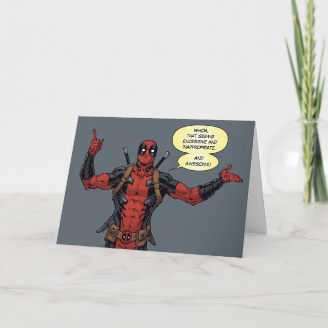 Deadpool Pointing Character Art Card (Front)