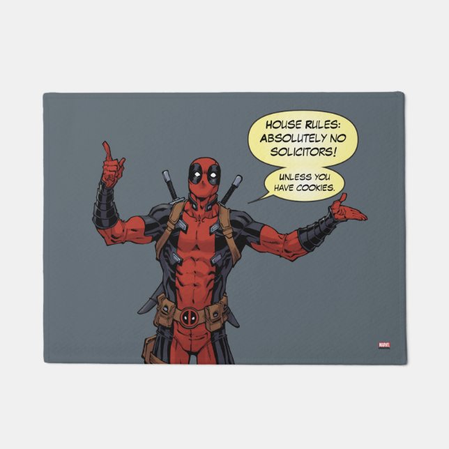 Deadpool Pointing Character Art Doormat (Front)