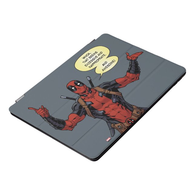 Deadpool Pointing Character Art iPad Pro Cover (Side)