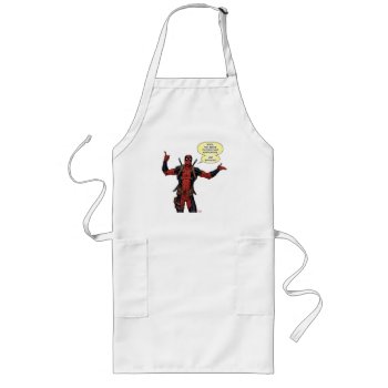 Deadpool Pointing Character Art Long Apron by deadpool at Zazzle