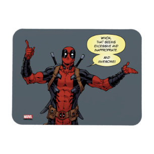 Deadpool Pointing Character Art Magnet