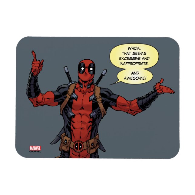 Deadpool Pointing Character Art Magnet (Horizontal)