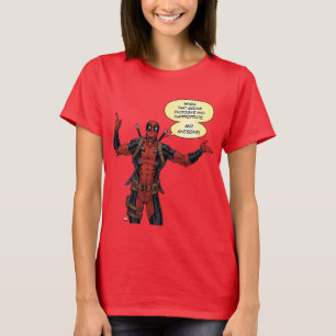 Deadpool Pointing Character Art T-Shirt