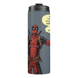Deadpool Pointing Character Art Thermal Tumbler