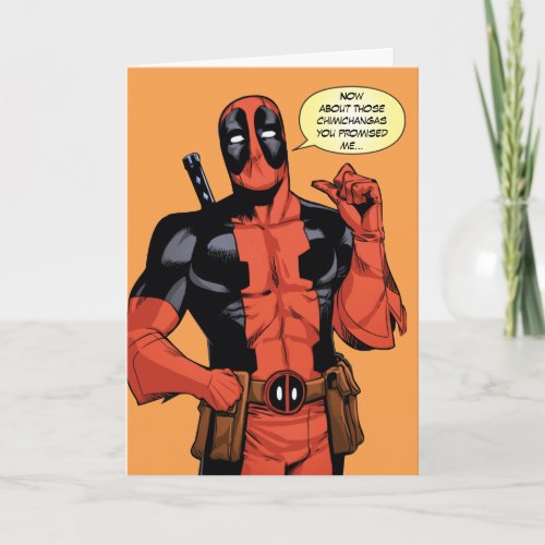 Deadpool Pointing To Self Card
