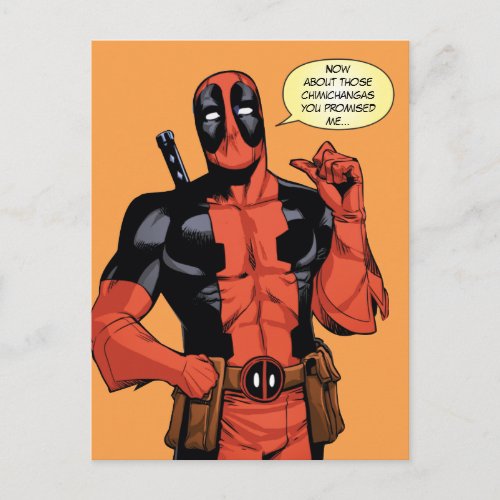 Deadpool Pointing To Self Postcard