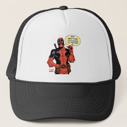 Deadpool Pointing To Self Trucker Hat