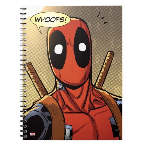 Deadpool Shocked Closeup Notebook