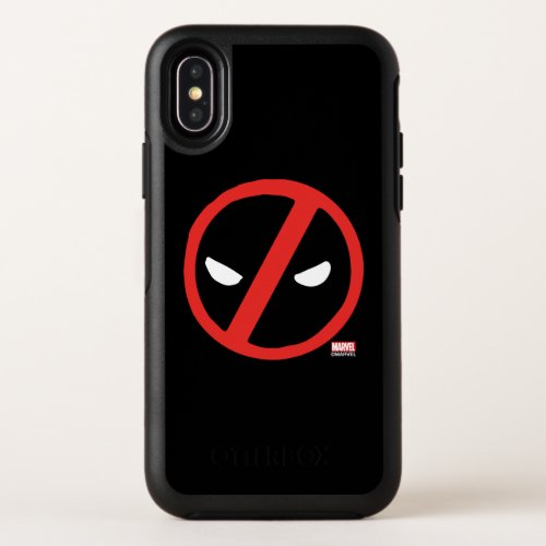 Deadpool Slanted Logo OtterBox Symmetry iPhone XS Case